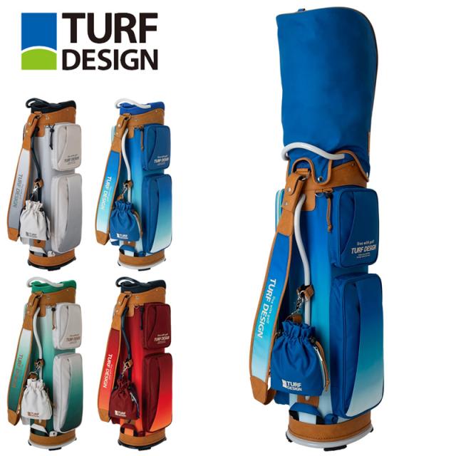 ターフデザイン 9.5型 キャディバッグ 巾着袋付き TDCB-BD70 グラデーション 【日本正規品】【新品】TAAR TURF DESIGN ゴルフ用バッグ カートバッグ APR3 キャディーバック キャディーバック