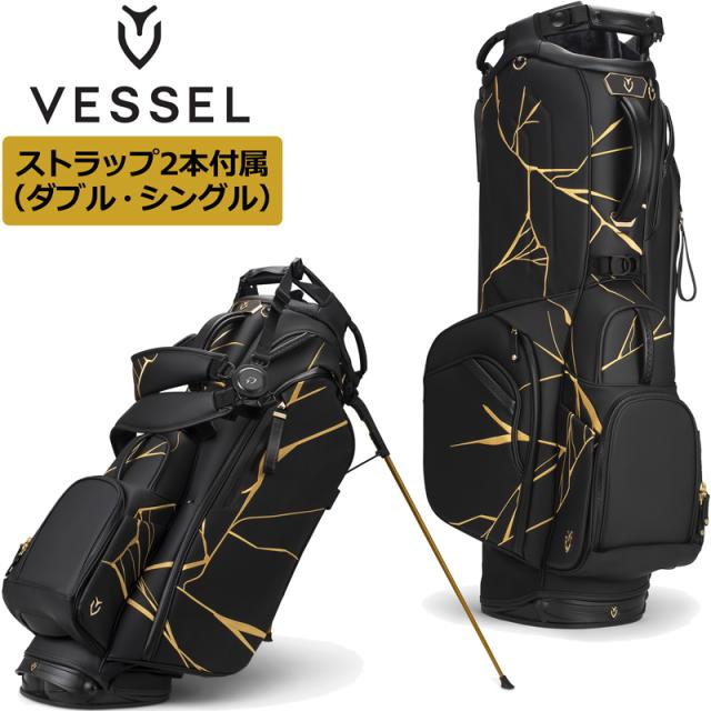 ベゼル 2025 限定 9.5型 スタンドバッグ KINTSUGI Player 5.0 Pro Stand シングル＆ダブルストラップ付 VESSEL 【新品】 25FW ゴルフ GOLF キンツギ プレイヤー プロ キャディバッグ SEP1