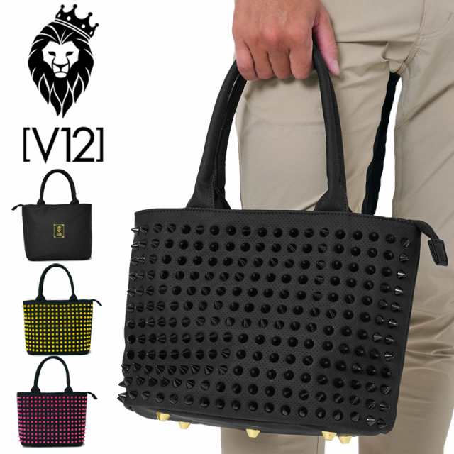 V12 ゴルフ ヴィ・トゥエルヴ 2024 ミニトートバッグ STUD CART BAG V122410-BG05 【新品】24SS カートバッグ ロゴ V12GOLF JAN3