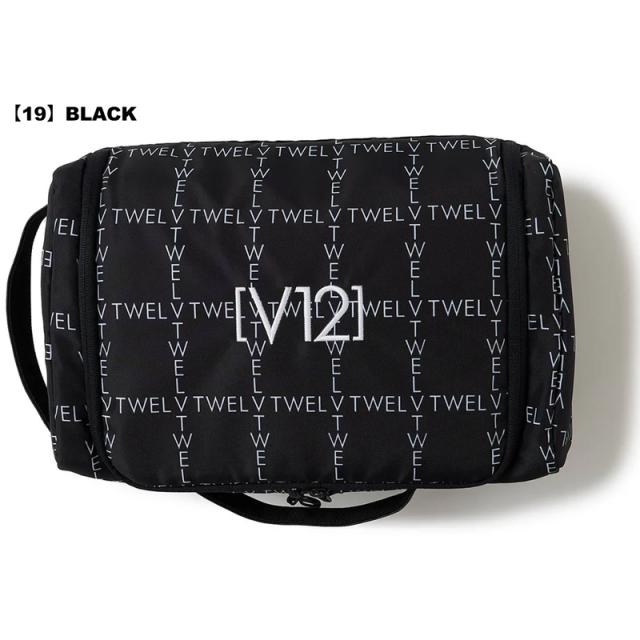 V12 ゴルフ 2026 シューズケース TYPO GRID SHOES CASE V122610-BG07 ヴィ・トゥエルヴ【新品】26SS シューズバッグ 靴入れ ゴルフ用バッグ ロゴ メンズ レディース ユニセックス UNISEX 男女兼用 男女共用 V12 GOLF JAN3_1