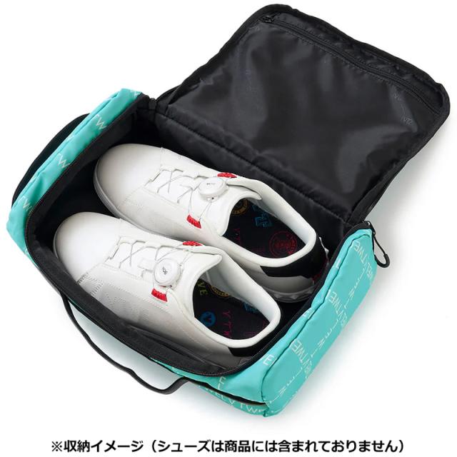 V12 ゴルフ 2026 シューズケース TYPO GRID SHOES CASE V122610-BG07 ヴィ・トゥエルヴ【新品】26SS シューズバッグ 靴入れ ゴルフ用バッグ ロゴ メンズ レディース ユニセックス UNISEX 男女兼用 男女共用 V12 GOLF JAN3_6