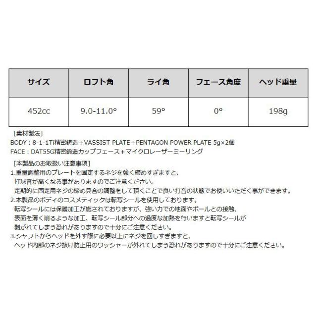 バルド TT ドライバー GT5 DEEP プロト 可変式 三菱ケミカル Diamana BB 装着 ディアマナ 【カスタム】【新品】 BALDO DRIVER ディープ PROTO 地クラブ ゴルフ_5