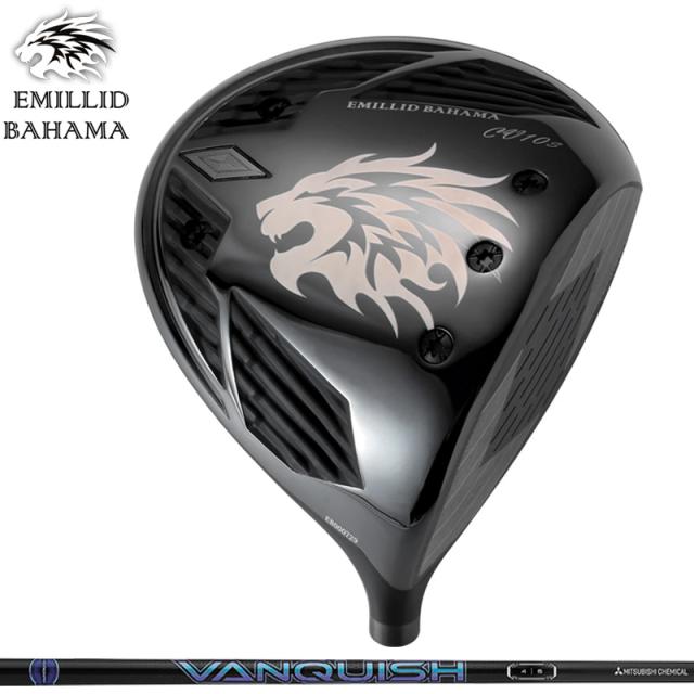 エミリッド バハマ CV10S BLACK ドライバー 三菱ケミカル VANQUISH 装着 ヴァンキッシュ 【カスタム】【新品】 EMILLID BAHAMA CV-10 S ブラック シャフト 地クラブ