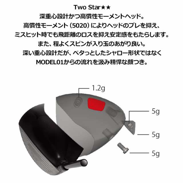 GINNICO 2023 MODEL02C 可変式 ドライバー グラビティ ワクチンコンポ