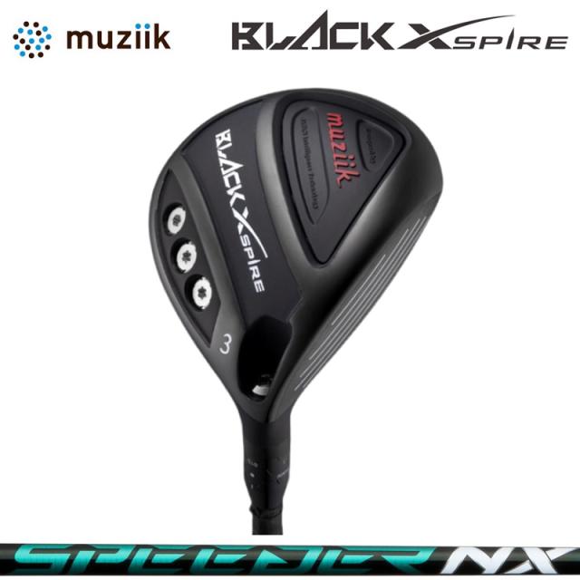 ムジーク ブラック エクスパイヤー 可変式 フェアウェイウッド Fujikura SPEEDER NX GREEN 装着 フジクラ スピーダー ブラック 【カスタム】【新品】 Muziik On The Screw BLACK XSPIRE シャフト GOLF
