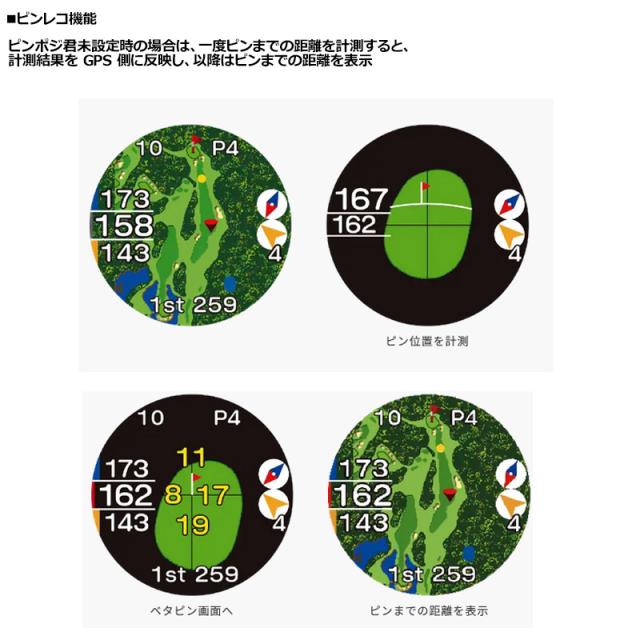 朝日ゴルフ レーザー ＆ GPS 距離計 イーグルビジョン Xi クロスアイ EV-490 EAGLE VISION 【新品】【正規販売店】UAAR GPS距離計 レーザー距離計 距離計測器 ゴルフナビ_4