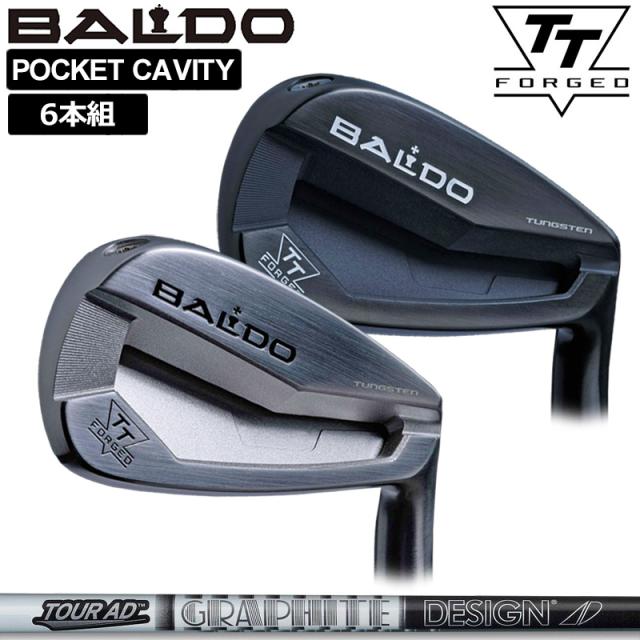 バルド 2024 TT FORGED PC アイアン 6本組(＃5-P) グラファイトデザイン TourAD AD-105/115 装着 【カスタム】【新品】 BALDO フォージド ポケットキャビティ アイアンセット ゴルフ クラブ TOUR SATIN BLACK