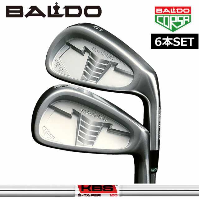 バルド コルサ DC アイアンセット 6本組(#5-PW) KBS S-TAPER Chrome 装着 CORSA FORGED IRON 【カスタム】【新品】 BALDO スチール シャ