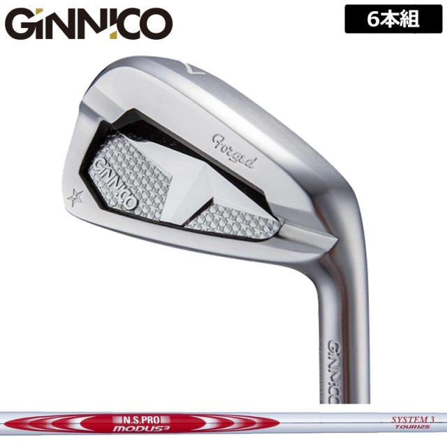 ジニコ PC アイアン 6本組(＃5-P) 日本シャフト N.S.PRO MODUS3 SYSTEM3 TOUR 125 装着 NS スチール 【カスタム】【新品】 イオンスポーツ GINNICO ピーシー セット ゴルフ クラブ