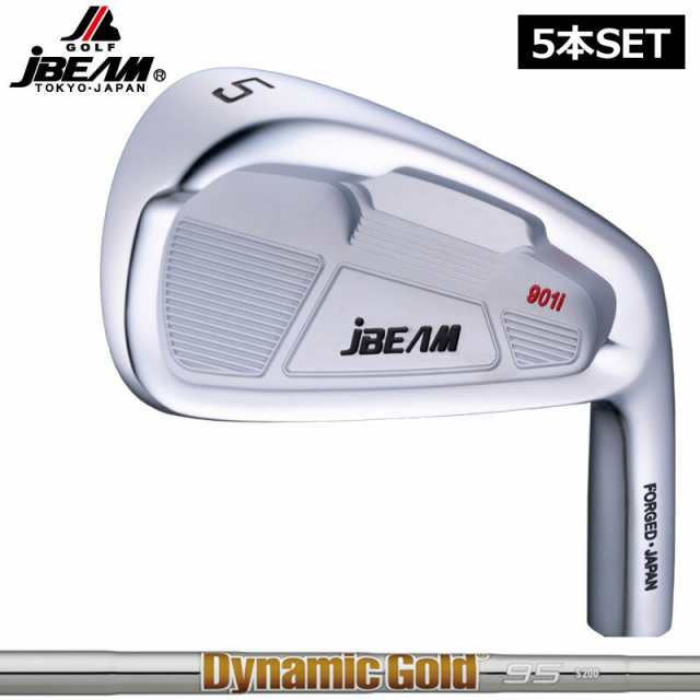 JBEAM T901i アイアンセット 5本組(#6-PW) ダイナミックゴールド 85/95/105/120 装着 【カスタム】【新品】 Jビーム スチールシャフト 地