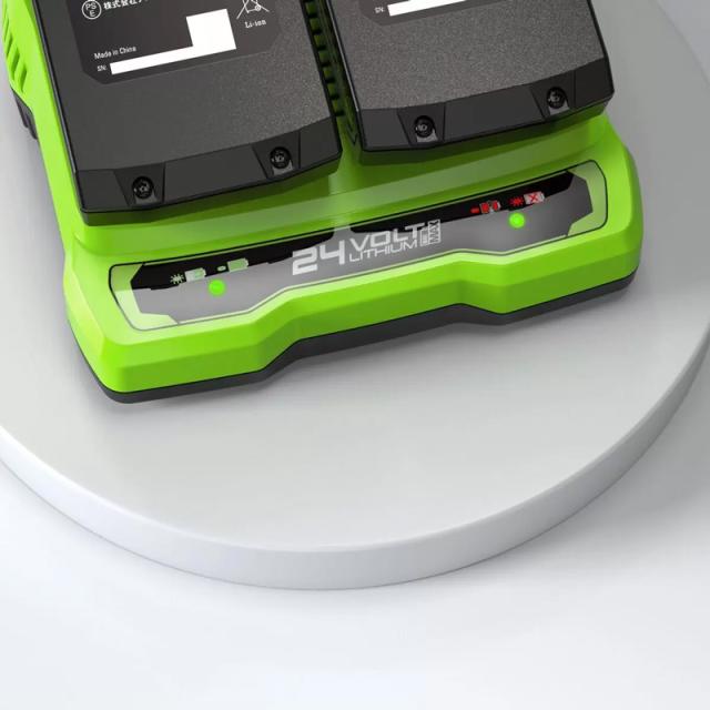 GREENWORKS グリーンワークス バッテリーセット(2Ahバッテリー BAG708×2個＋充電器CAG824) CKG70010 【新品】掃除機用 電動工具用 園芸用品用 %off GREENWORKS グリーンワークス バッテリーセット(2Ahバッテリー BAG708