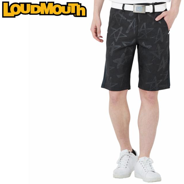 ラウドマウス メンズ ショートパンツ サイド切替 ストレッチ UVカット Black ブラック 762305(998) 【日本規格】【メール便発送】【新品】RAAR Loudmouth ゴルフウェア JUN1