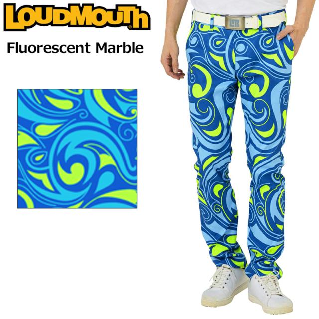 ラウドマウス メンズ ロングパンツ 763300(353) Fluorescent Marble フローレッセントマーブル 【日本規格】【新品】 SAAR Loudmouth ゴルフウェア 派手 MAR2