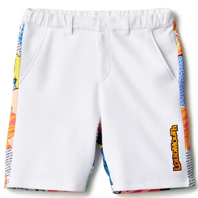 ラウドマウス 2025 メンズ ショートパンツ ダンボールニット 柄切替 UV