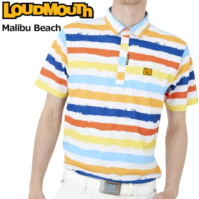ラウドマウス メンズ 半袖 ポロシャツ Malibu Beach マリブビーチ 762604(313) 【メール便発送】【新品】日本規格 RAAR ゴルフウェア Loudmouth APR2