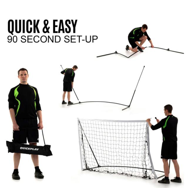 QUICKPLAY クイックプレイ キックスター エリート ポータブル サッカーゴール 1台 1.83m×1.22m 90秒セットアップ サッカー フットサル フットボール 移動式 可搬式 【新品】%off