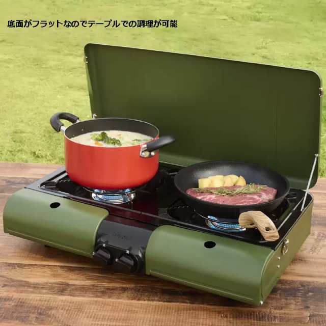 イワタニ テーブルトップ ツイン バーベキューグリル 風防付き 収納