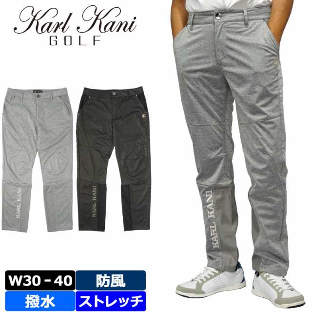 【SALE特価】 カールカナイゴルフ メンズ 防風 撥水 ストレッチ ロングパンツ 213KG1803 切替 Karl Kani GOLF 【新品】1WF2 ゴルフウェア