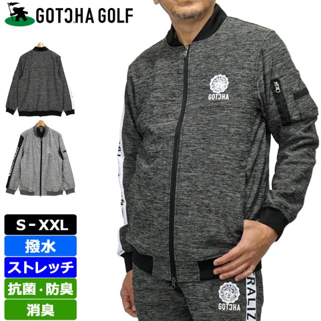 【SALE特価】 ガッチャゴルフ メンズ 撥水 ストレッチ ジャケット 221GG1600 スペーサー GOTCHA GOLF 春秋冬【新品】RAAR MA-1 ブルゾン ゴルフウェア