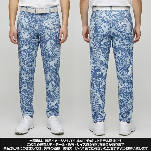 【SALE特価】ガッチャゴルフ メンズ ストレッチ 撥水 ロングパンツ 222GG1801 リーフ柄 GOTCHA GOLF 【新品】RAAR 春夏秋 ゴルフウェア_3