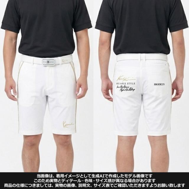 カールカナイゴルフ メンズ 吸汗速乾 ストレッチ ショートパンツ ゴールドライン 222KG1901 Karl Kani GOLF 【メール便発送】【新品】RAAR ゴルフウェア ボトムス JUN3_1