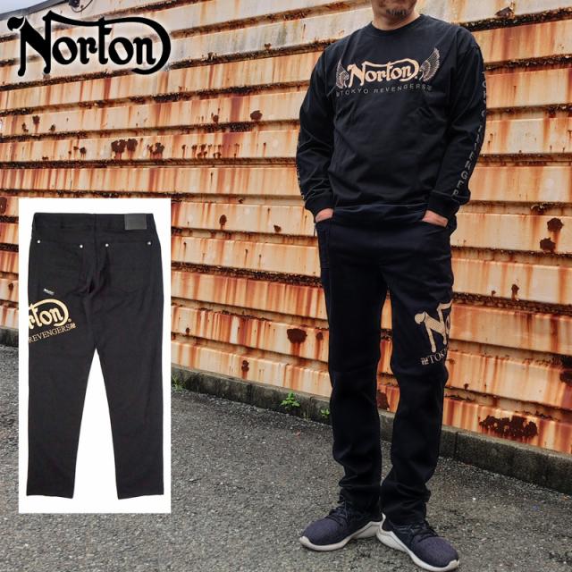 ノートン 東京リベンジャーズ コラボ ロングパンツ 221N1809 Norton 場地 圭介 着用モデル 【新品】RAAR パンツ ボトムス アウター メンズファッション JUN1