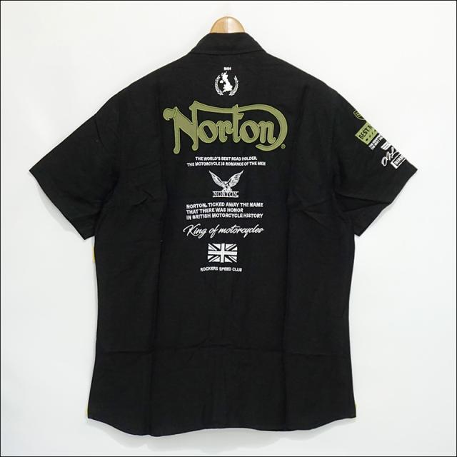 アウトレット】ノートン 吸水速乾 半袖シャツ 222N1506 ミリタリー