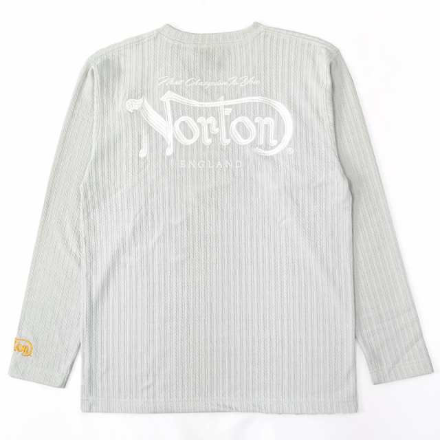 ノートン Vネック 長袖 シャツ 223N1103 ジャカード Norton 【新品