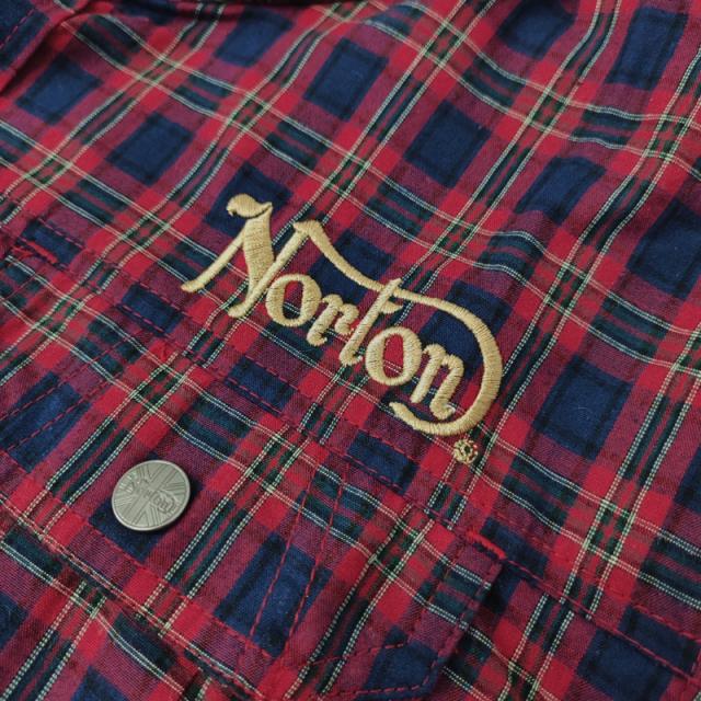 【SALE特価】ノートン ボリュームネック 長袖 シャツ 223N1500 ネルチェック Norton 【新品】SAAR 長そで シャツ ウェア メンズ ファッション_9