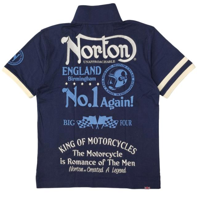 ノートン 半袖 ポロシャツ 232N1231 No.1 刺繍 Norton 【メール便発送】【新品】SAAR 半そで メンズ ファッション バイカー APR1_12