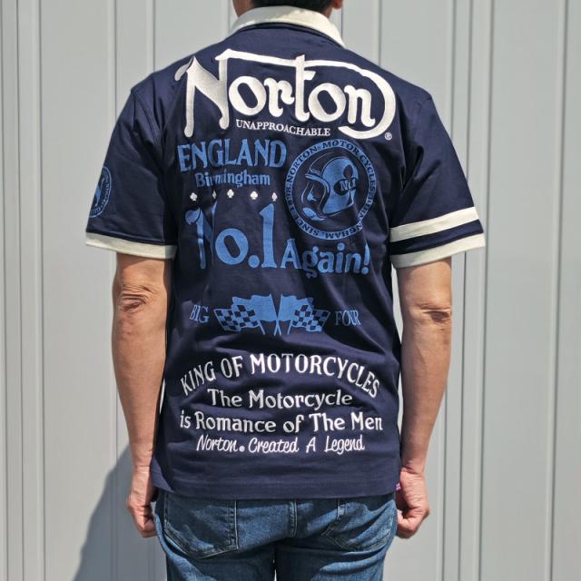 ノートン 半袖 ポロシャツ 232N1231 No.1 刺繍 Norton 【メール便発送