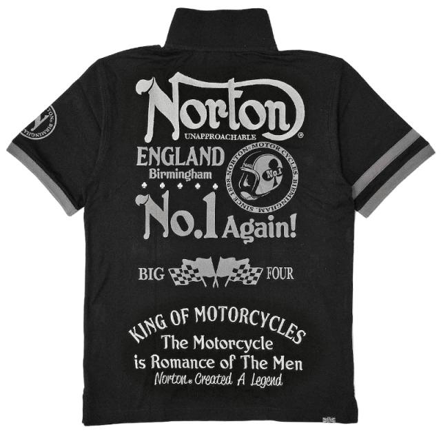 ノートン 半袖 ポロシャツ 232N1231 No.1 刺繍 Norton 【メール便発送】【新品】SAAR 半そで メンズ ファッション バイカー APR1_5