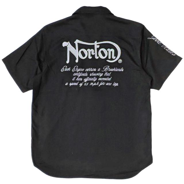 ノートン 開襟 半袖シャツ 麻混素材 232N1501 Norton 【メール便発送】【新品】SAAR 半そで シャツ ウェア トップス メンズ ファッション カジュアル APR2_10