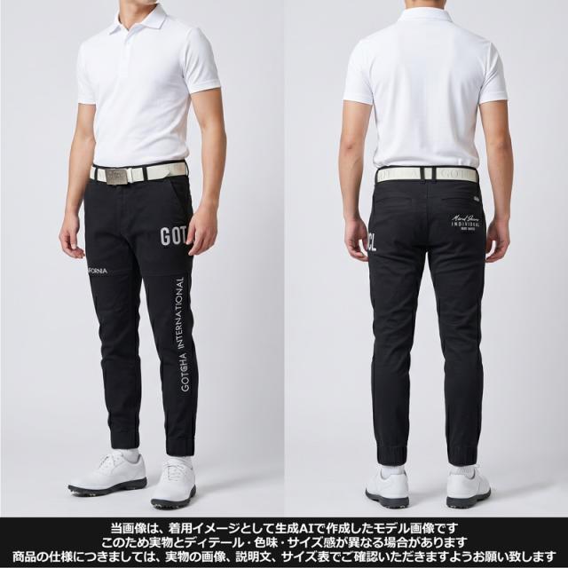 ガッチャゴルフ ストレッチ ロングパンツ 233GG1816 ジョガーパンツ 切替 ツイル GOTCHA GOLF【新品】SCBR ジョガパン メンズ ボトムス ゴルフウェア_2
