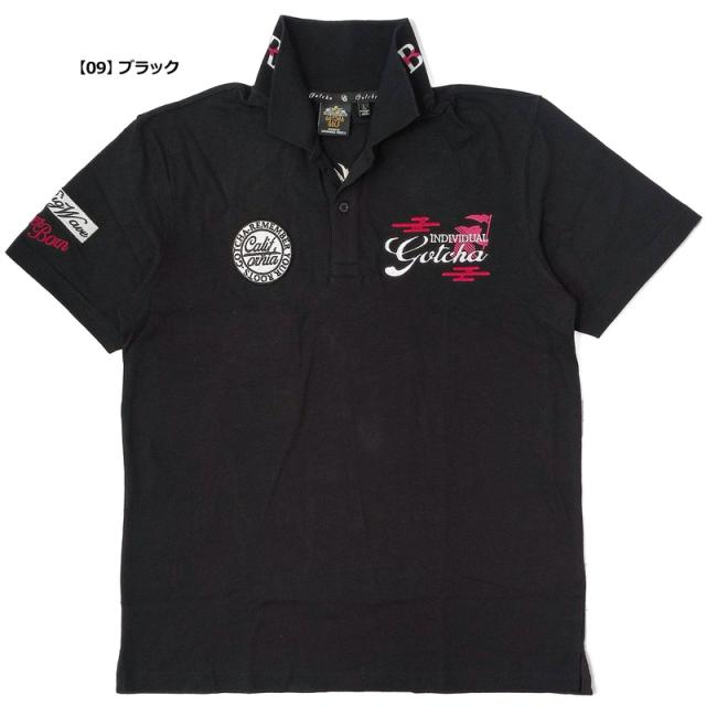 ガッチャゴルフ メンズ 抗菌防臭 半袖ポロシャツ 242GG1220 和刺繍 ドローイング GOTCHA GOLF 【メール便発送】【新品】TAAR 抗菌 防臭 ゴルフウェア トップス_5
