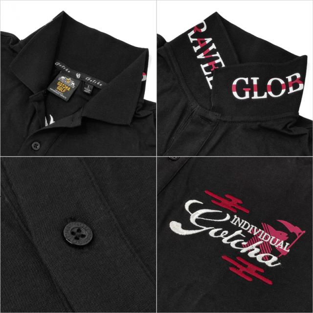 ガッチャゴルフ メンズ 抗菌防臭 半袖ポロシャツ 242GG1220 和刺繍 ドローイング GOTCHA GOLF 【メール便発送】【新品】TAAR 抗菌 防臭 ゴルフウェア トップス_8