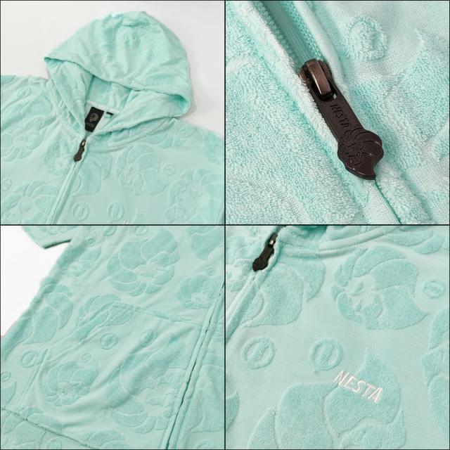 ネスタブランド ライオンフェイス フルジップ パーカー ジャカード総柄