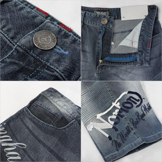 ノートン メンズ ストレッチ デニム ショートパンツ 242N1908 Norton 【新品】TAAR ジーンズ ボトムス メンズファッション APR1_4