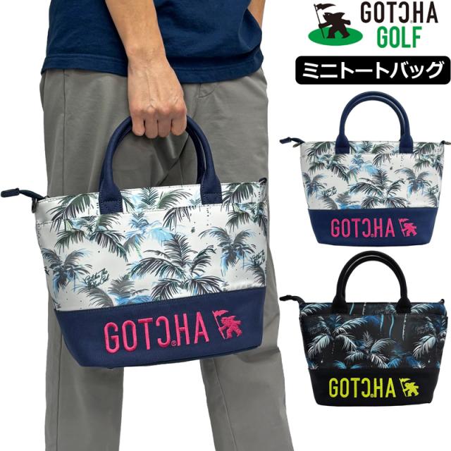 ガッチャゴルフ 2025 ミニトートバッグ ポイントネオン アロハ 252GG8505 GOTCHA GOLF 【新品】25SS 蛍光色 カートバッグ ラウンドポーチ メンズ レディース ユニセックス JUL2