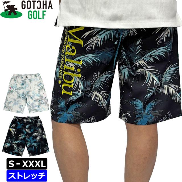 ガッチャゴルフ 2025 メンズ ストレッチ ショートパンツ アロハ 252GG1920 GOTCHA GOLF【新品】25SS ショーツ ハーフパンツ ゴルフウェア ボトムス JUL2