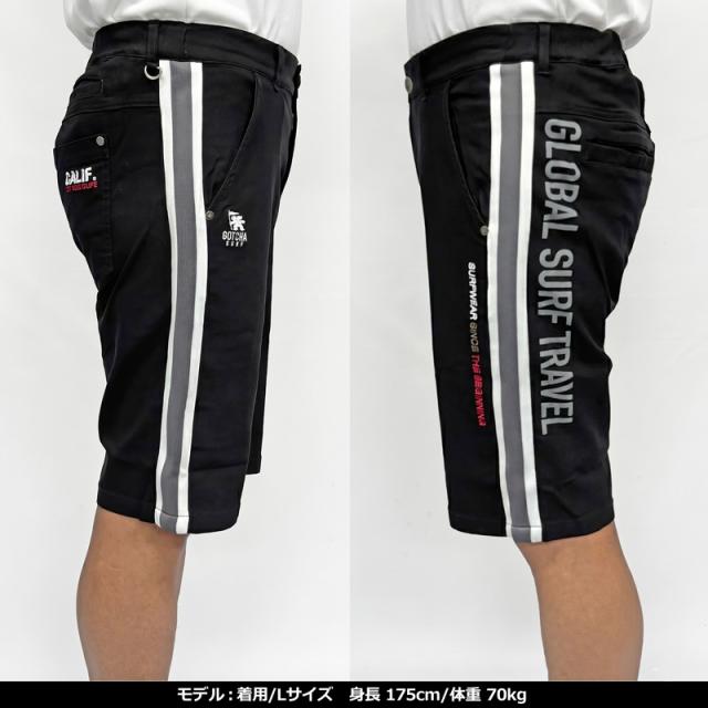 ガッチャゴルフ メンズ スーパーストレッチ ショートパンツ サイド