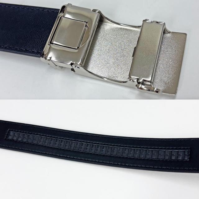 ガッチャゴルフ 2025 メンズ ホールレスベルト カラー切替 刺繍