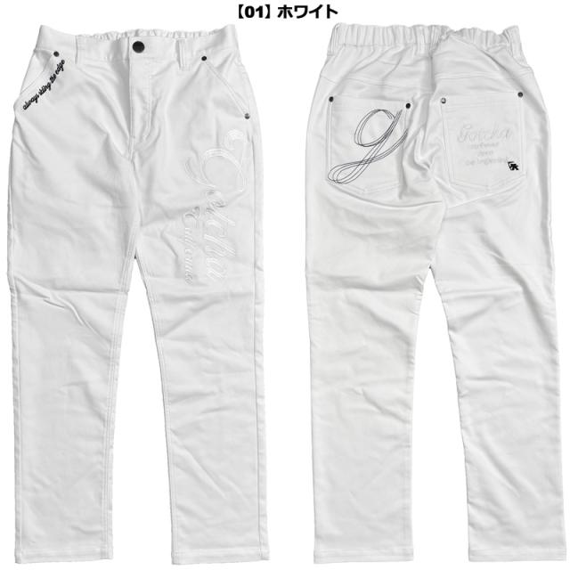 ガッチャゴルフ メンズ ロングパンツ 裏起毛 ストレッチ ロゴ刺繍 253GG1800 GOTCHA GOLF 【新品】UCBR シンプル 無地 ゴルフウェア ボトムス NOV1_4