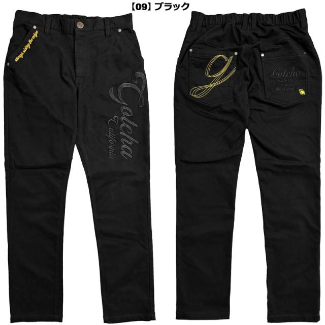 ガッチャゴルフ メンズ ロングパンツ 裏起毛 ストレッチ ロゴ刺繍 253GG1800 GOTCHA GOLF 【新品】UCBR シンプル 無地 ゴルフウェア ボトムス NOV1_5