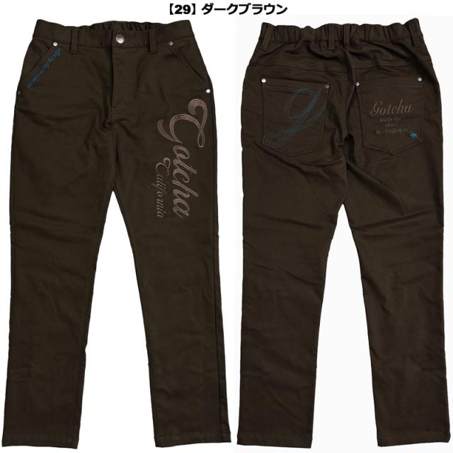 ガッチャゴルフ メンズ ロングパンツ 裏起毛 ストレッチ ロゴ刺繍 253GG1800 GOTCHA GOLF 【新品】UCBR シンプル 無地 ゴルフウェア ボトムス NOV1_6