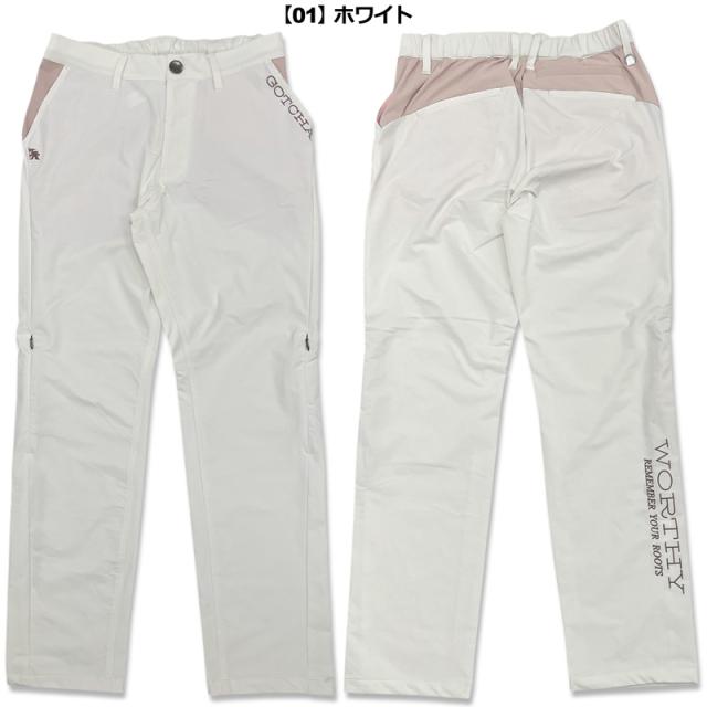 ガッチャゴルフ 2026 メンズ ロングパンツ 抗菌防臭 接触冷感 ストレッチ 262GG1820 ヨーク切替 GOTCHA GOLF【新品】26SS ロンパン ゴルフウェア ボトムス APR3_3