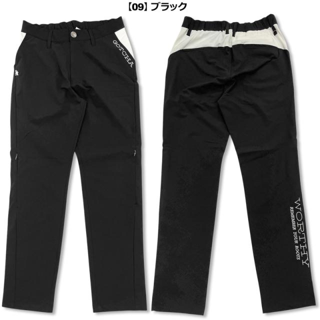 ガッチャゴルフ 2026 メンズ ロングパンツ 抗菌防臭 接触冷感 ストレッチ 262GG1820 ヨーク切替 GOTCHA GOLF【新品】26SS ロンパン ゴルフウェア ボトムス APR3_4