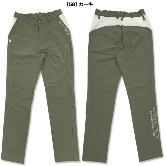 ガッチャゴルフ 2026 メンズ ロングパンツ 抗菌防臭 接触冷感 ストレッチ 262GG1820 ヨーク切替 GOTCHA GOLF【新品】26SS ロンパン ゴルフウェア ボトムス APR3_5