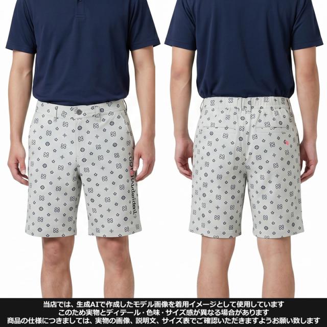 ガッチャゴルフ 2026 メンズ モノグラム ショートパンツ ジャガード ストレッチ 262GG1900 GOTCHA GOLF【新品】26SS ショーツ ハーフパンツ ゴルフウェア ボトムス APR3_2