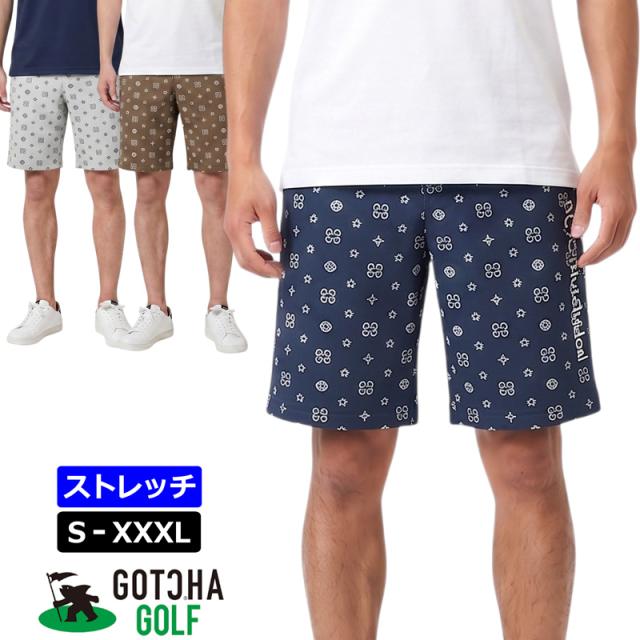 ガッチャゴルフ 2026 メンズ モノグラム ショートパンツ ジャガード ストレッチ 262GG1900 GOTCHA GOLF【新品】26SS ショーツ ハーフパンツ ゴルフウェア ボトムス APR3